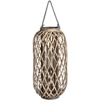 Large Standing Wicker Lantern
