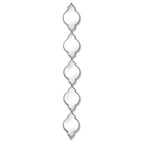 Silver Quarterfoil Decorative Hanging Mirror
