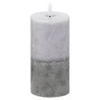Luxe Collection Natural Glow 3x6 Stone LED Wax Candle