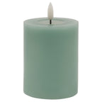 Luxe Collection Melt Effect 3x4 Sage LED Wax Candle