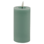 Luxe Collection Melt Effect 3x6 Sage LED Wax Candle