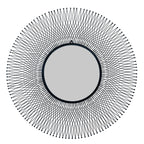 Rio Black Large Wire Mirror