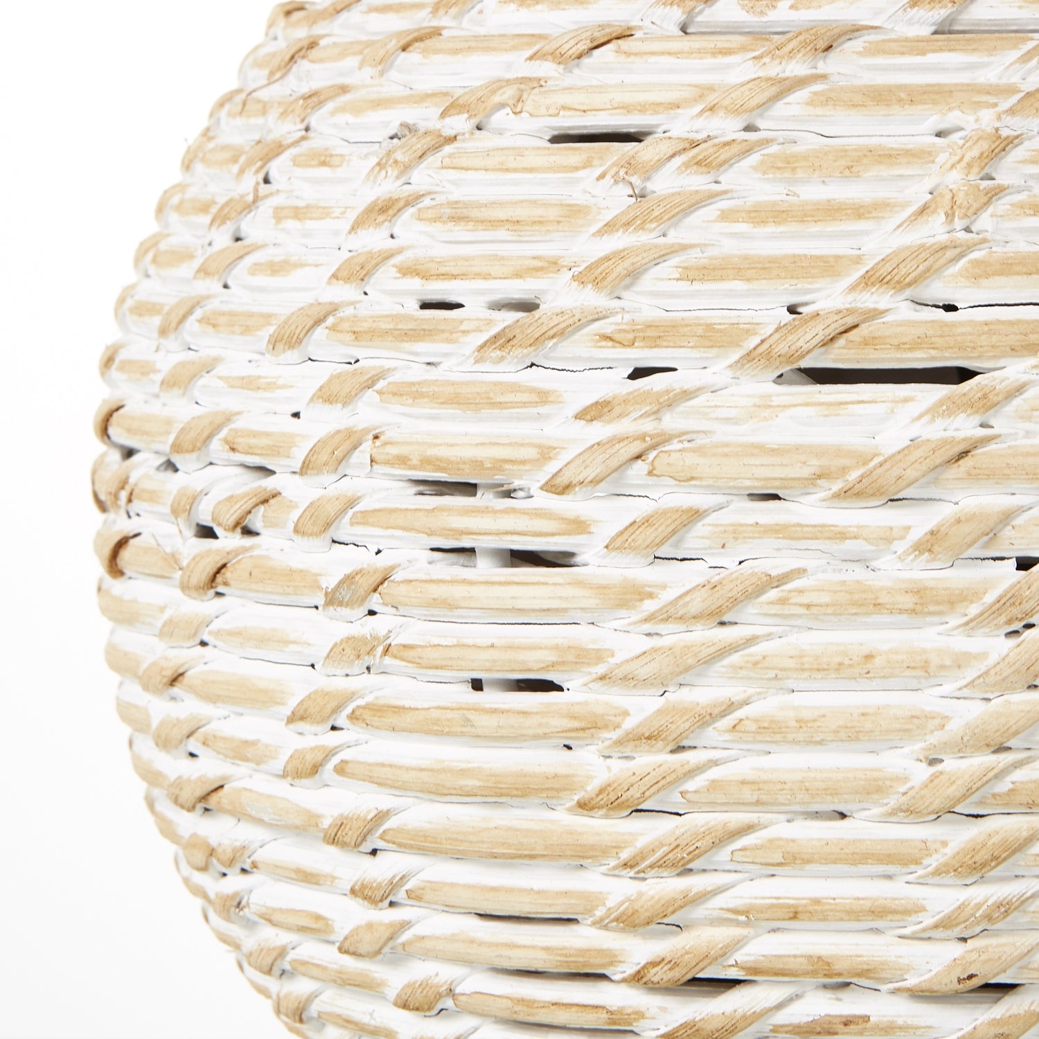 White Ceramic Pot Lamp With Linen Shade
