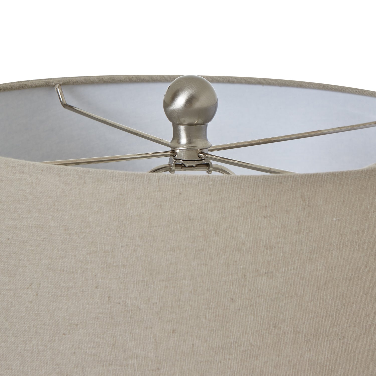 Grey Shadows Table Lamp With Linen Shade