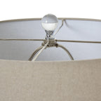 Lily Swivel Ottoman In Oatmeal Twill