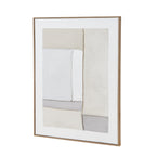 Bracken Art On Texture-Torn Paper With Beaded Frame