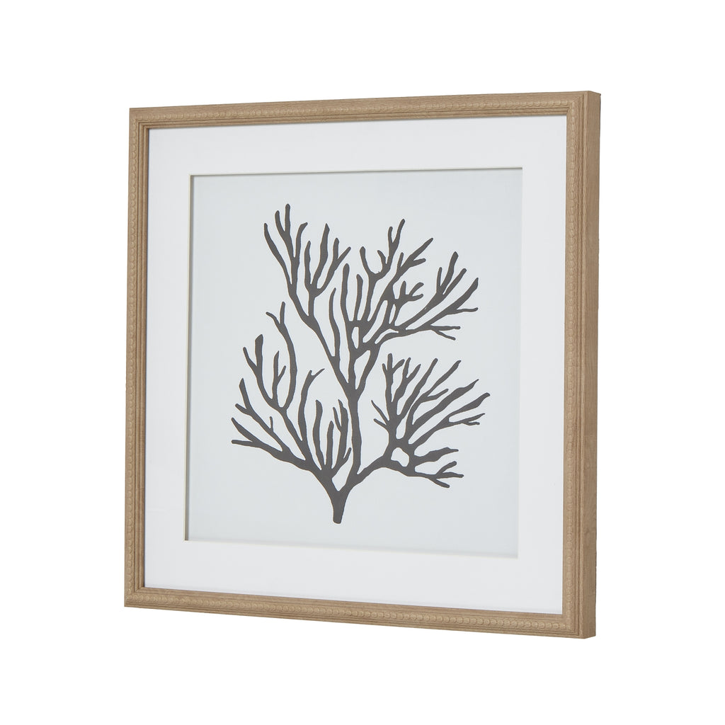 Large Washed Wood Framed Window Mirror