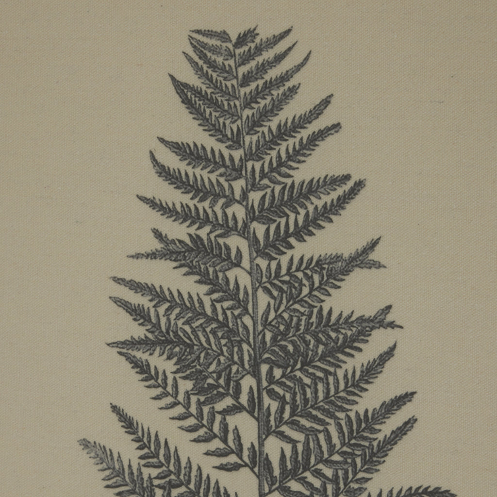 Flora & Fauna Collection Borage On Linen In Beaded Frame