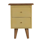 Yellow Hand Painted Bedside
