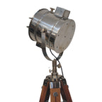 Caged Chrome Spotlight Floor Lamp
