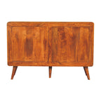 Large Curved Chestnut Chest