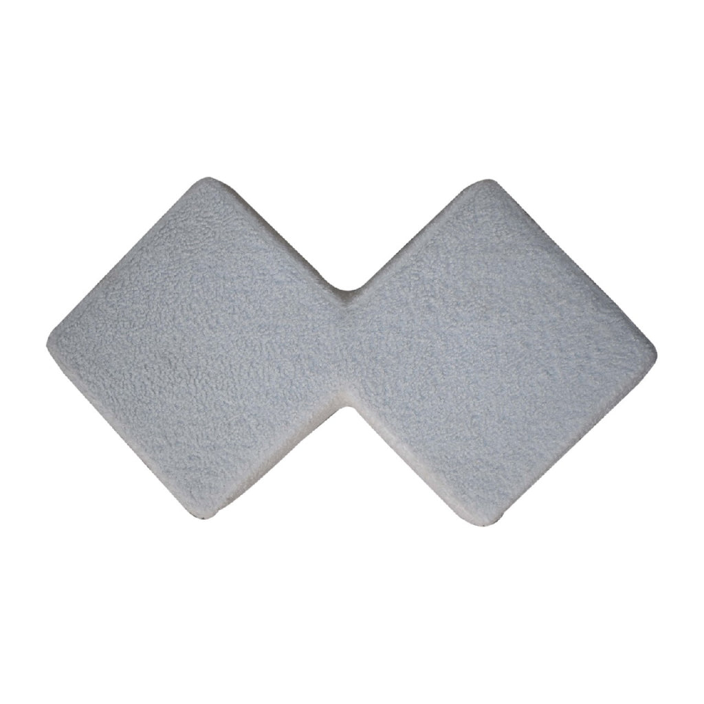 White Boucle Twin Footstool