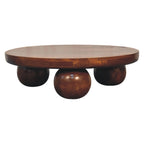 Chestnut Central Ball Table