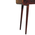 Chestnut Curved Hallway Table