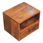 Solis 1-Drawer Chestnut Wall Mounted Nightstand