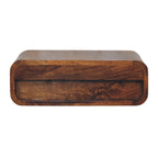 Avora Wall-Mounted Honey Caramel 1 Drawer Nightstand