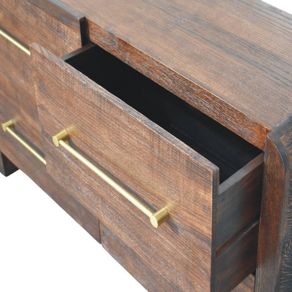 Copenhagen 4-Drawer Chest in Smoked Oak