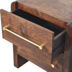 Copenhagen 2-Drawer Nightstand in Smoked Oak