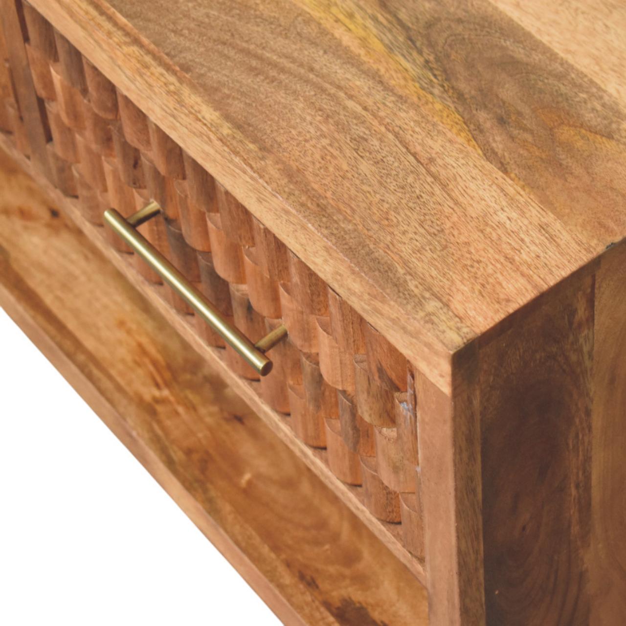 Arno Shoe Storage Unit in Golden Teak
