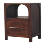 Arched Edge 1 Drawer Bedside