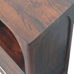 Arched Edge 1 Drawer Bedside