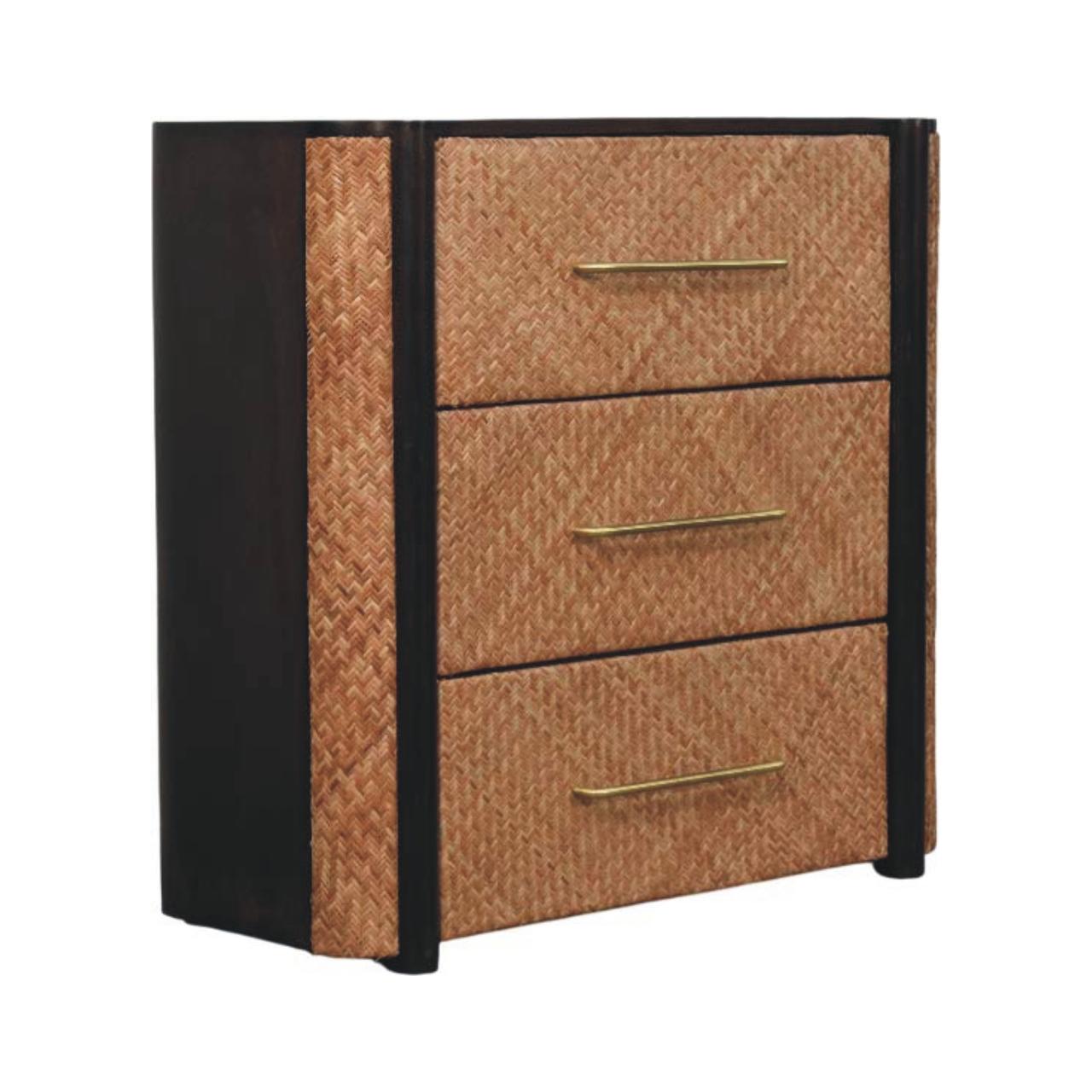 Havana Weave 3 Drawer Chest