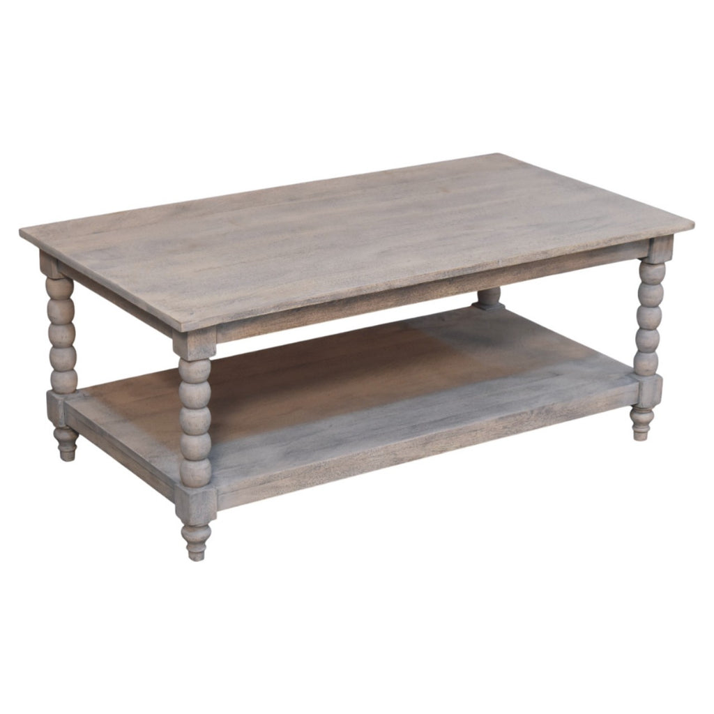 Ellsworth Spindle Coffee Table in Acid Wash