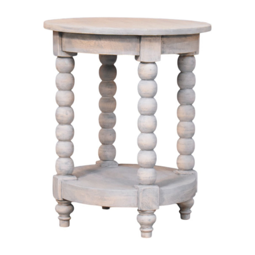 Ellsworth Round Side Table in Acid Wash