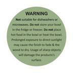 Solid Wood Fruit Bowl Set of 3
