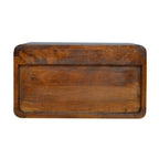 Chestnut Curve Floating Bedside